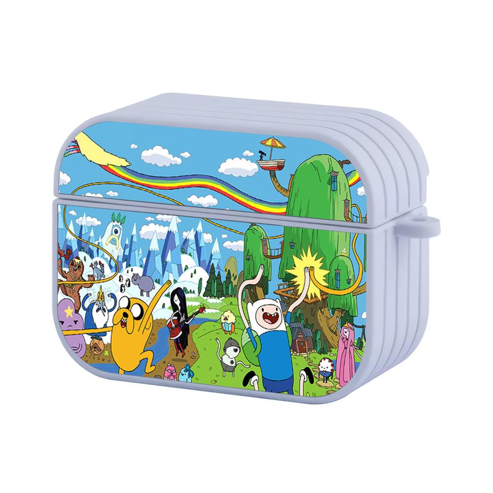 Adventure Time Dancing on Village Apple Airpods Pro Case-White-Carneyforia