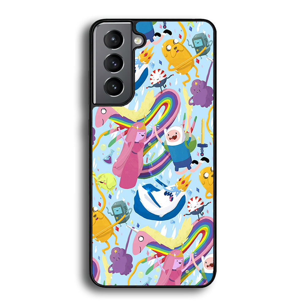Adventure Time Flying and Playing Samsung Galaxy A16 Case - Carneyforia