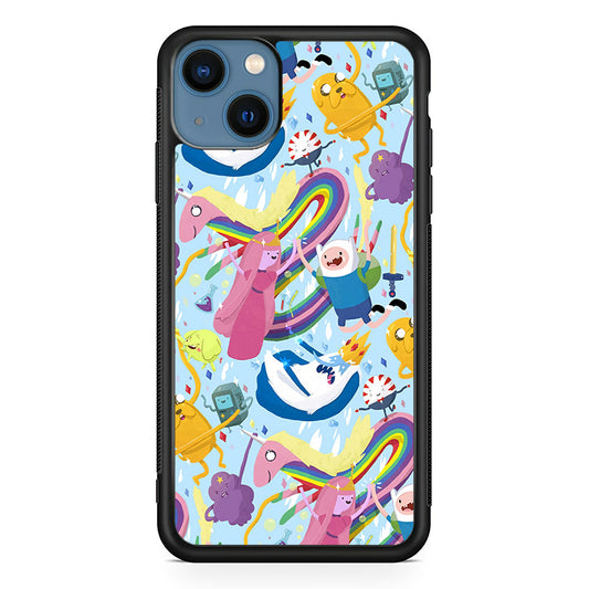 Adventure Time Flying and Playing iPhone 15 Case - Carneyforia
