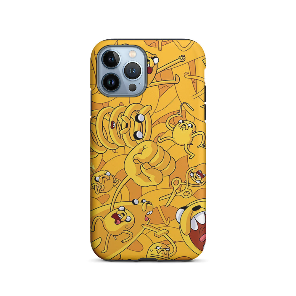 Adventure Time Jake Transformation iPhone 14 Pro Max Case