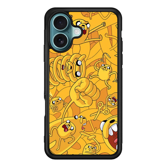 Adventure Time Jake Transformation iPhone 16 Plus Case