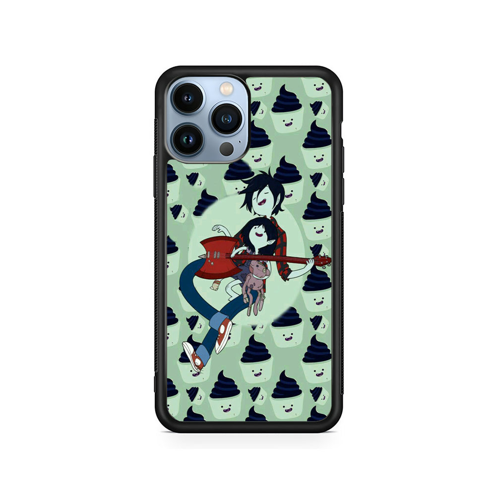 Adventure Time Marshall Lee Playing Guitar iPhone 15 Pro Case