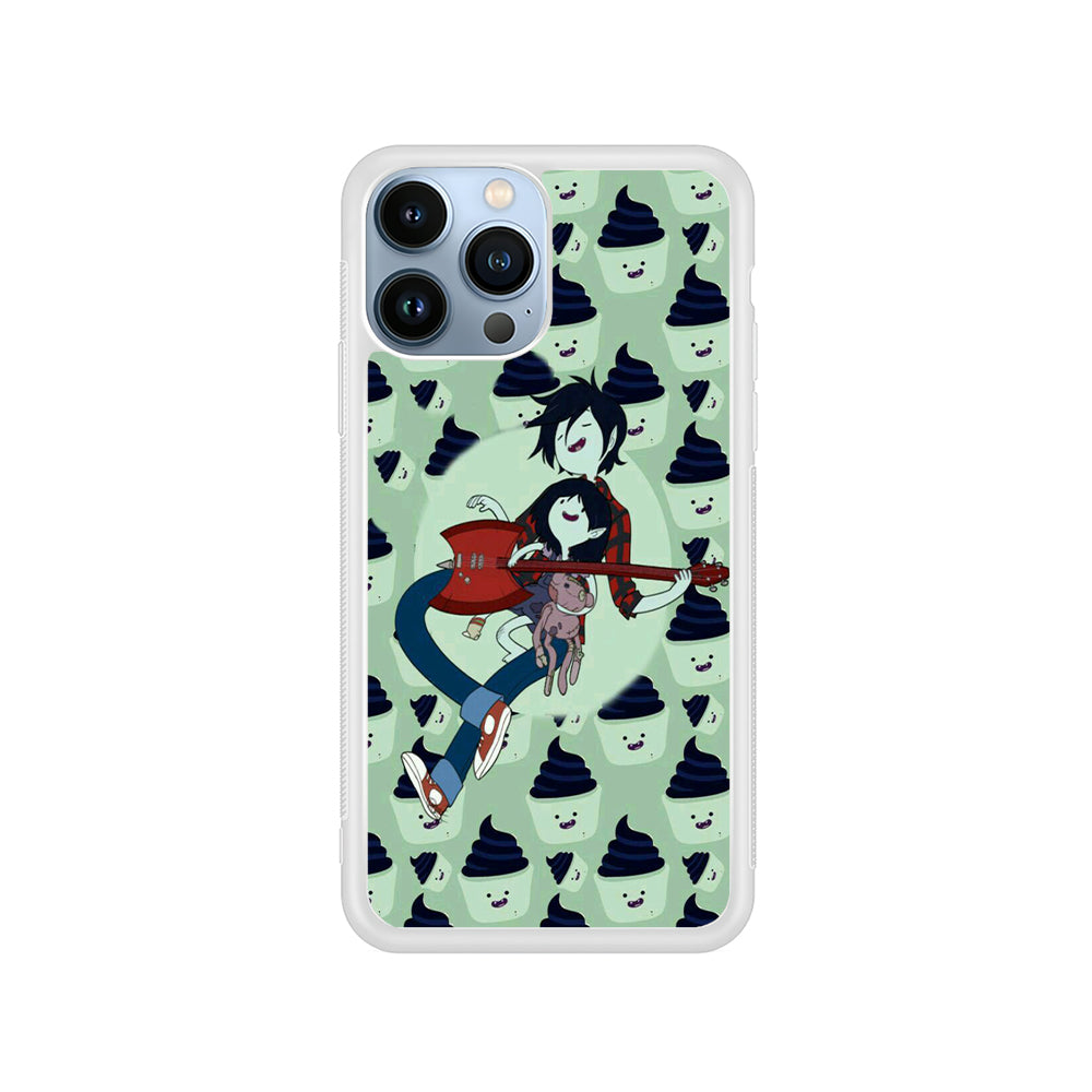 Adventure Time Marshall Lee Playing Guitar iPhone 15 Pro Case