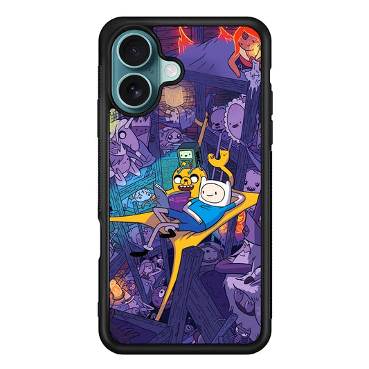Adventure Time Night Tale iPhone 16 Plus Case