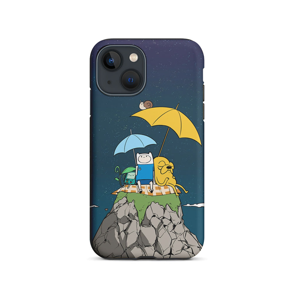 Adventure Time Night Vacation iPhone 14 Plus Case