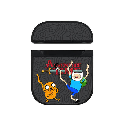 Adventure Time Rubber Dance Apple Airpods Case Black