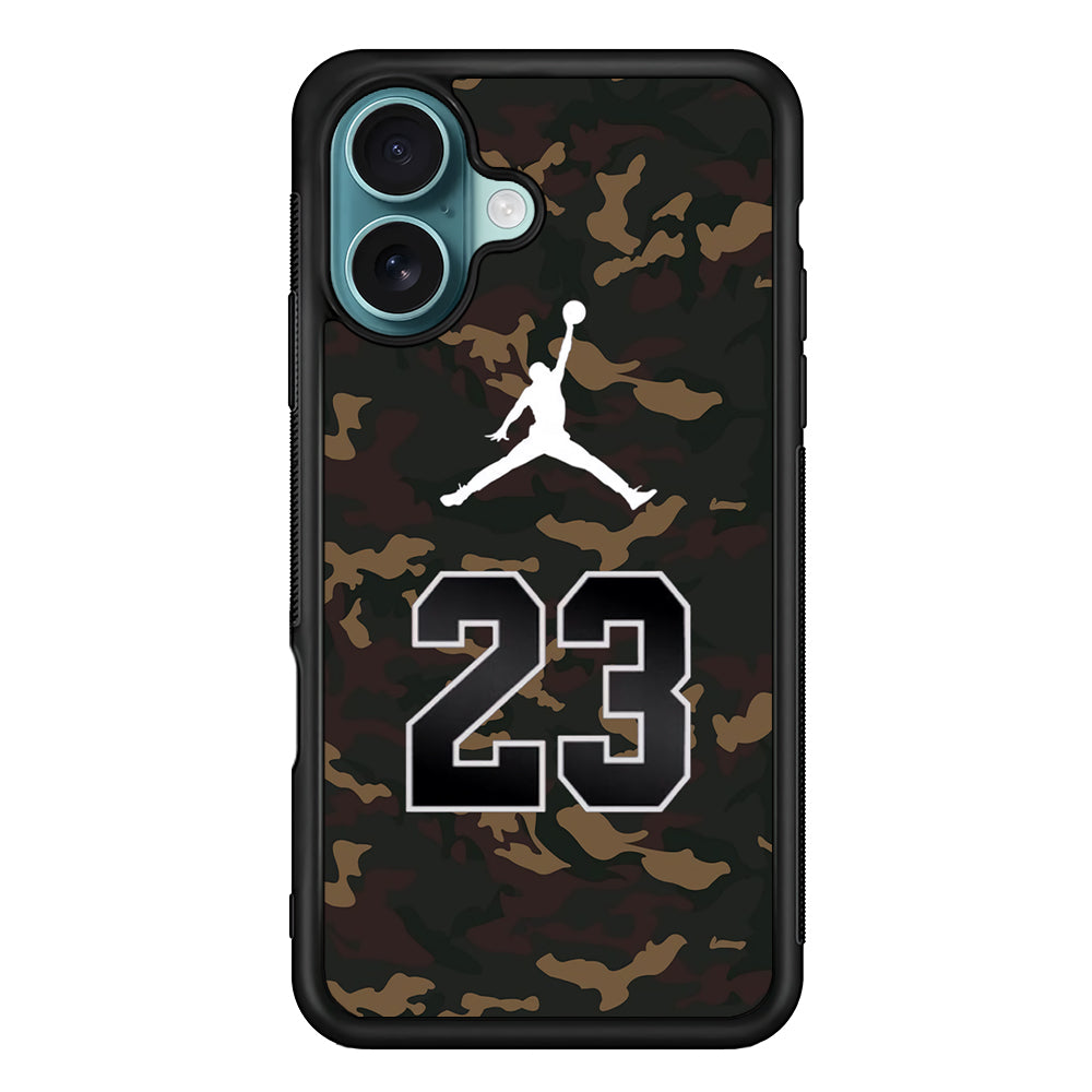 Air Jordan 23 Dark Green Camo iPhone 17 Case