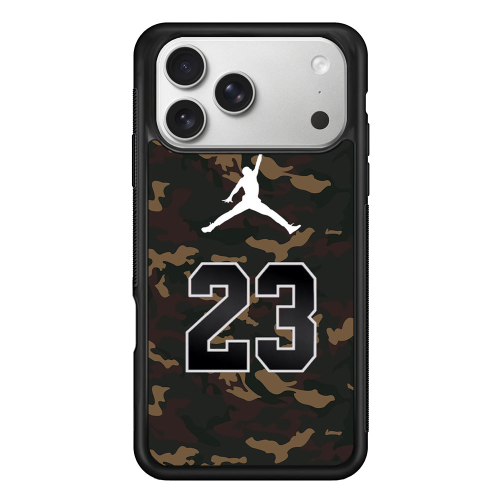 Air Jordan 23 Dark Green Camo iPhone 17 Pro Max Case