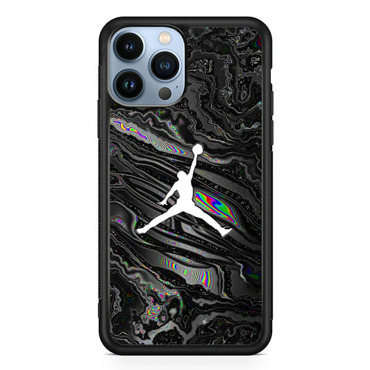 Air Jordan Dark Grey Marble iPhone 15 Pro Case - Carneyforia