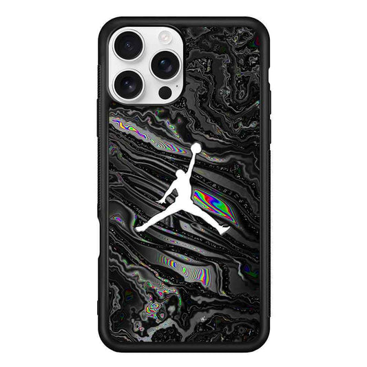 Air Jordan Dark Grey Marble iPhone 16 Pro Max Case