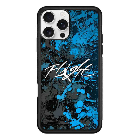 Air Jordan Flight Paint Blue Dominant iPhone 16 Pro Max Case