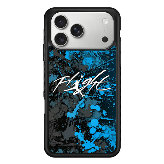 Air Jordan Flight Paint Blue Dominant iPhone 17 Pro Max Case