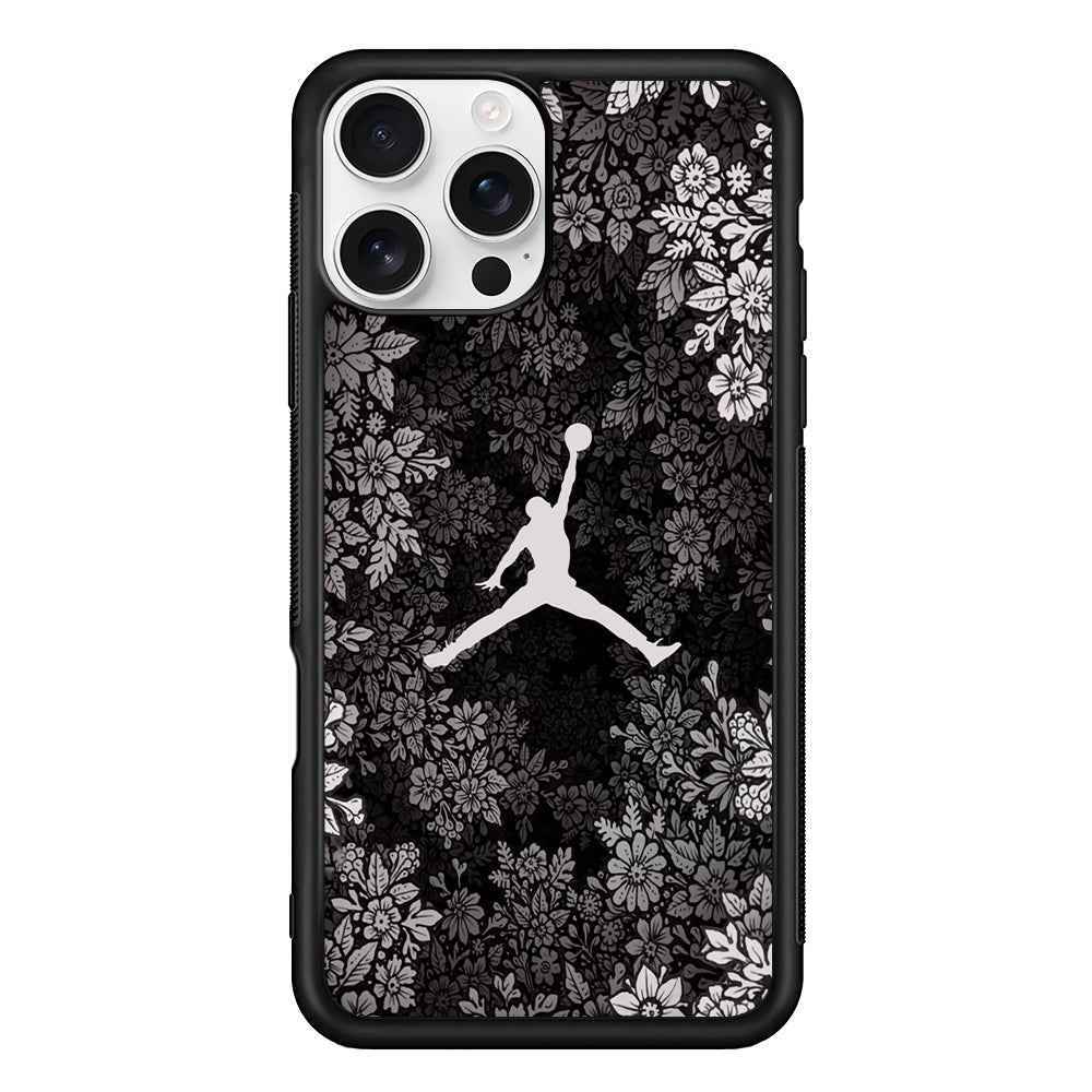 Air Jordan Flower On Winter iPhone 16 Pro Max Case