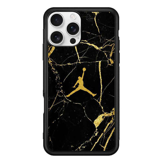 Air Jordan Golden Root Marble iPhone 16 Pro Max Case