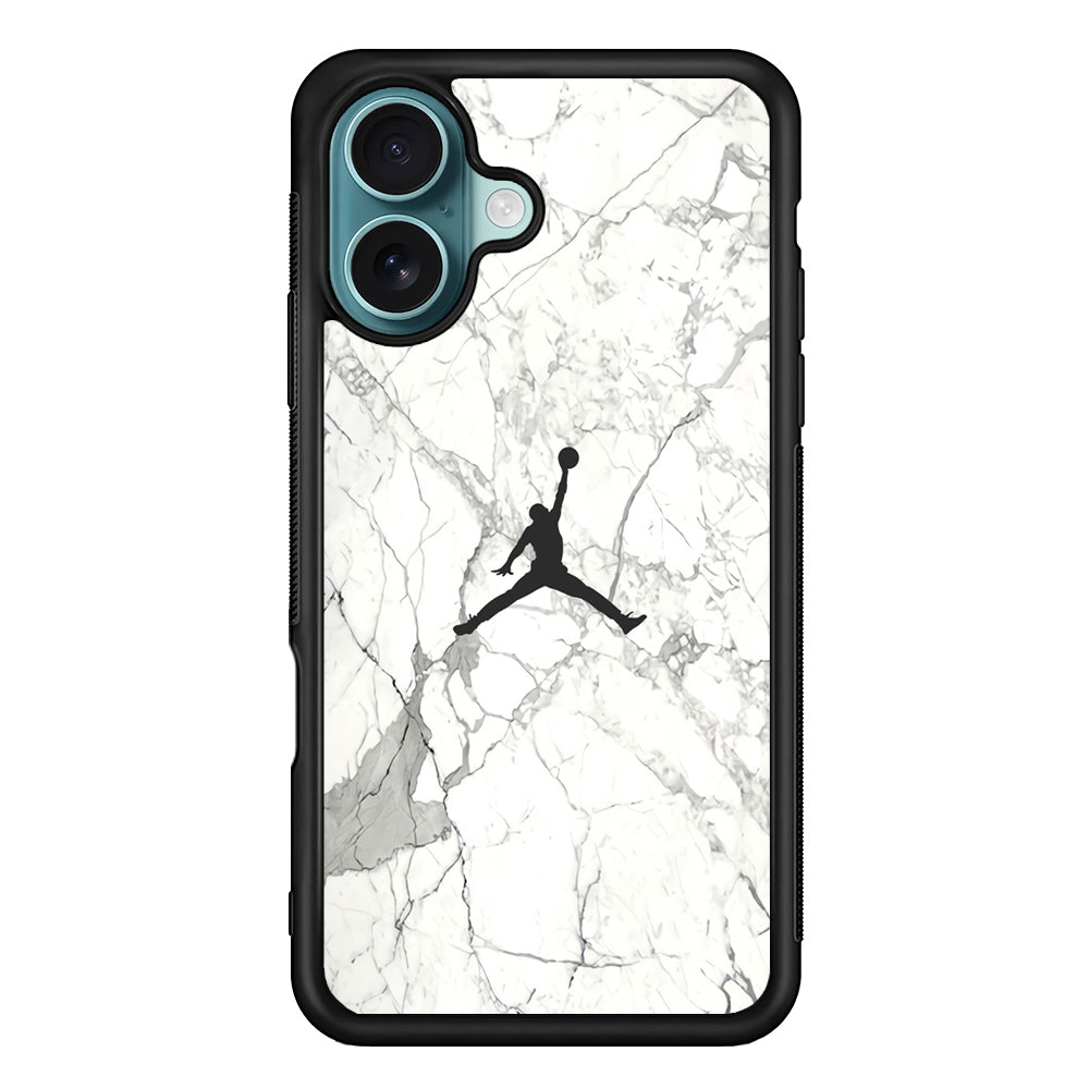 Air Jordan Marble Soft Black iPhone 17 Case