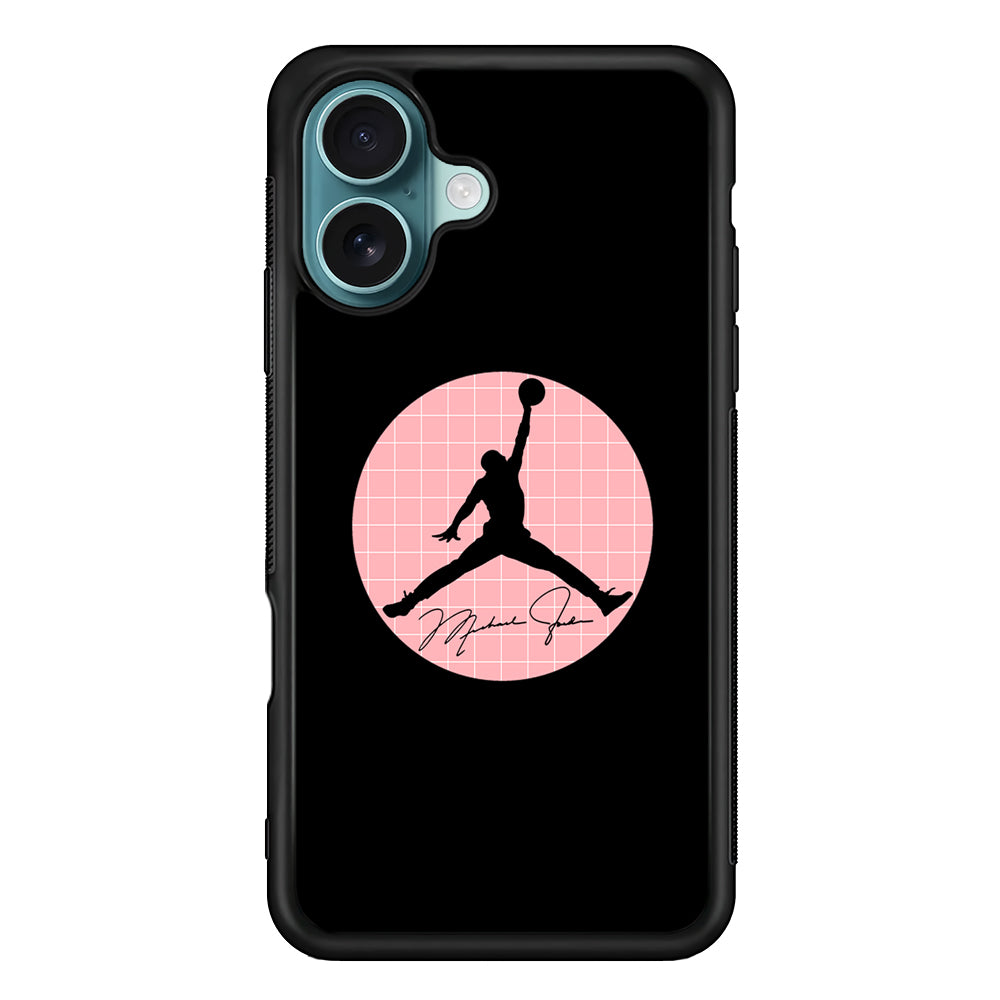 Air Jordan Silhouette Pink Net iPhone 17 Case
