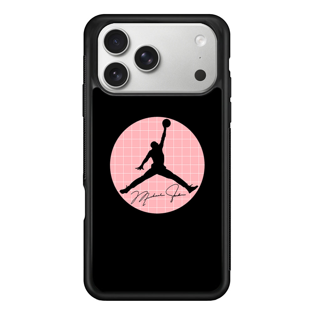 Air Jordan Silhouette Pink Net iPhone 17 Pro Max Case