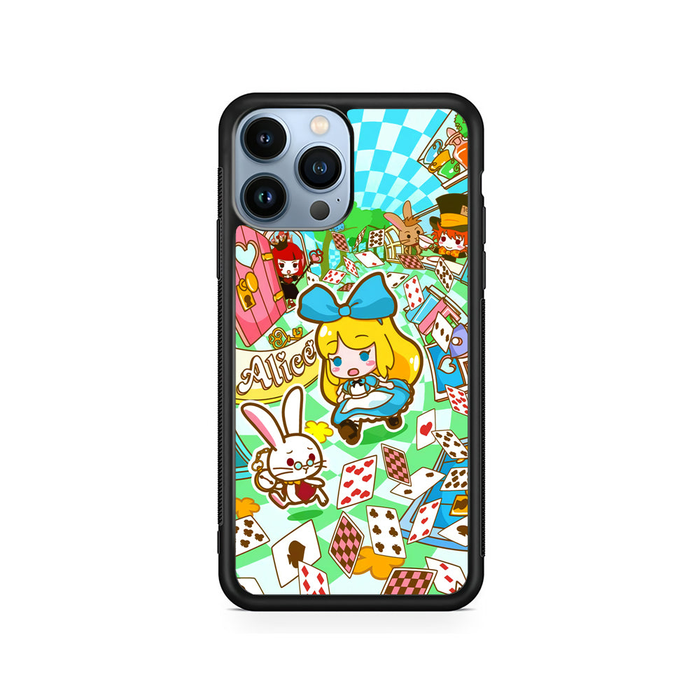 Alice In Wonderland Play Card iPhone 14 Pro Max Case