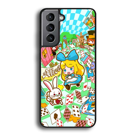 Alice In Wonderland Play Card Samsung Galaxy A16 Case - Carneyforia