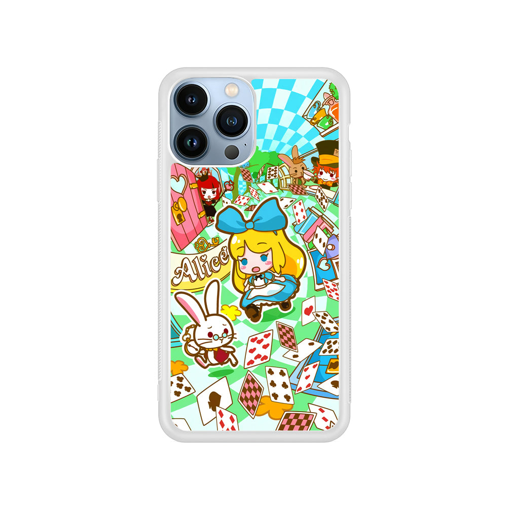 Alice In Wonderland Play Card iPhone 14 Pro Max Case