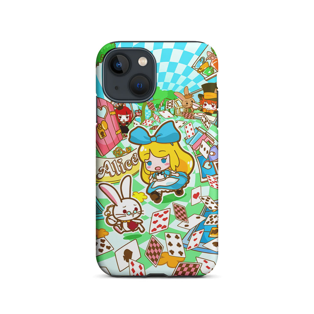 Alice In Wonderland Play Card iPhone 14 Plus Case