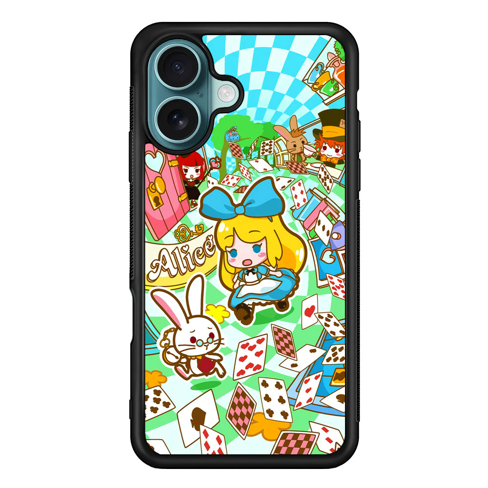 Alice In Wonderland Play Card iPhone 17 Case