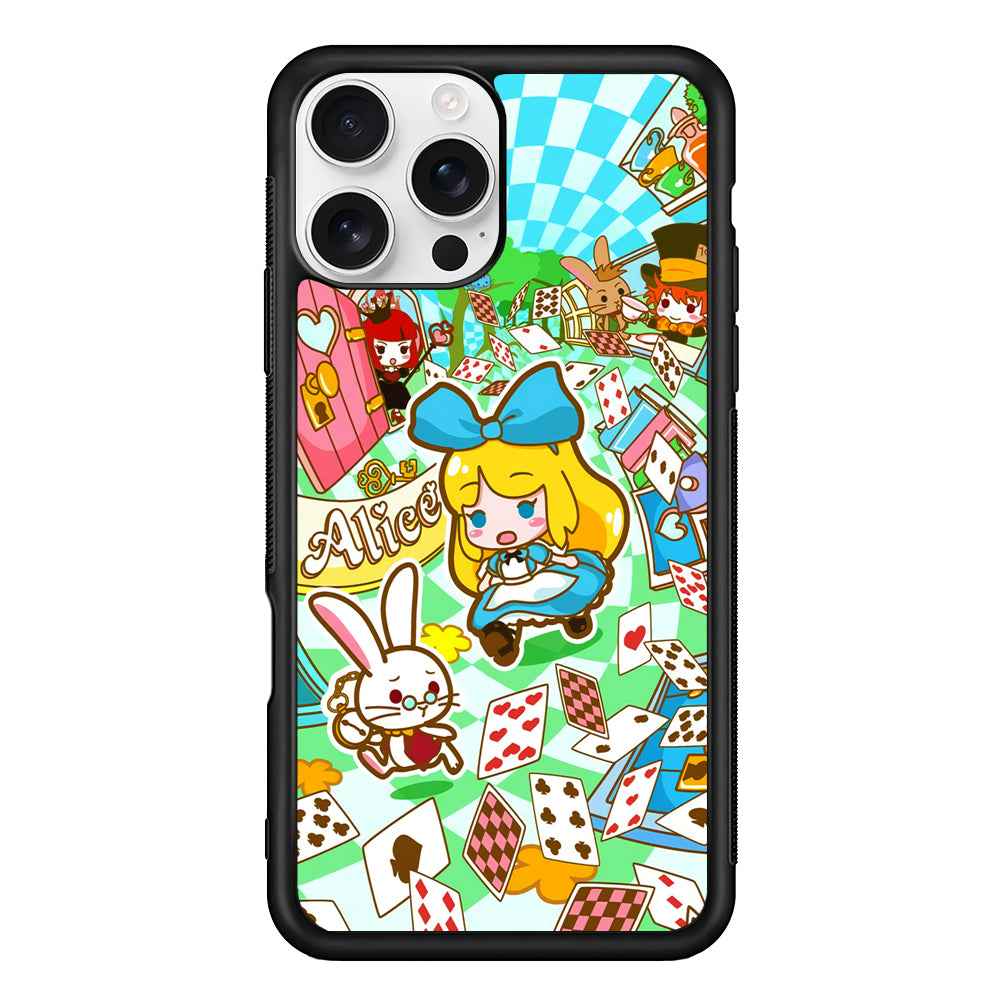 Alice In Wonderland Play Card iPhone 16 Pro Case