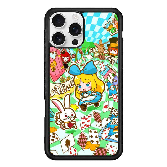 Alice In Wonderland Play Card iPhone 16 Pro Max Case
