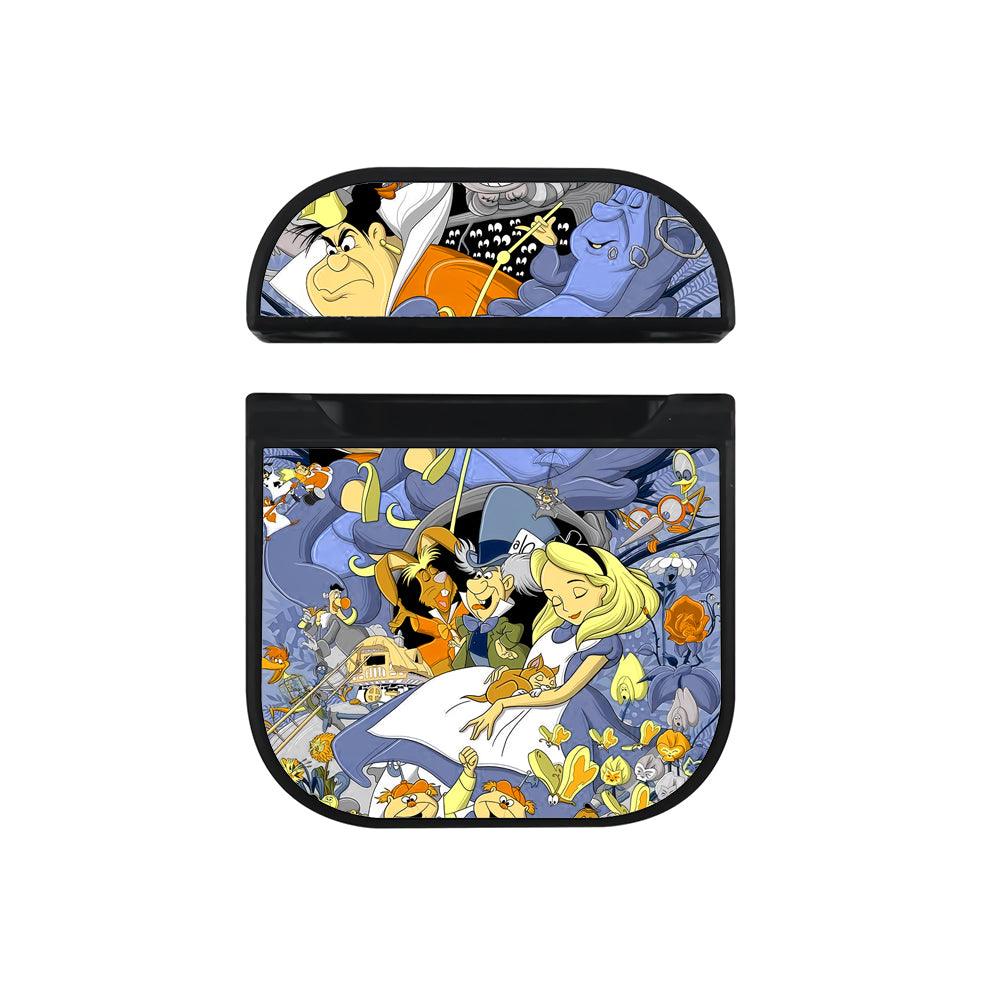 Alice in Wonderland Noise in My Sleep Apple Airpods Case Black