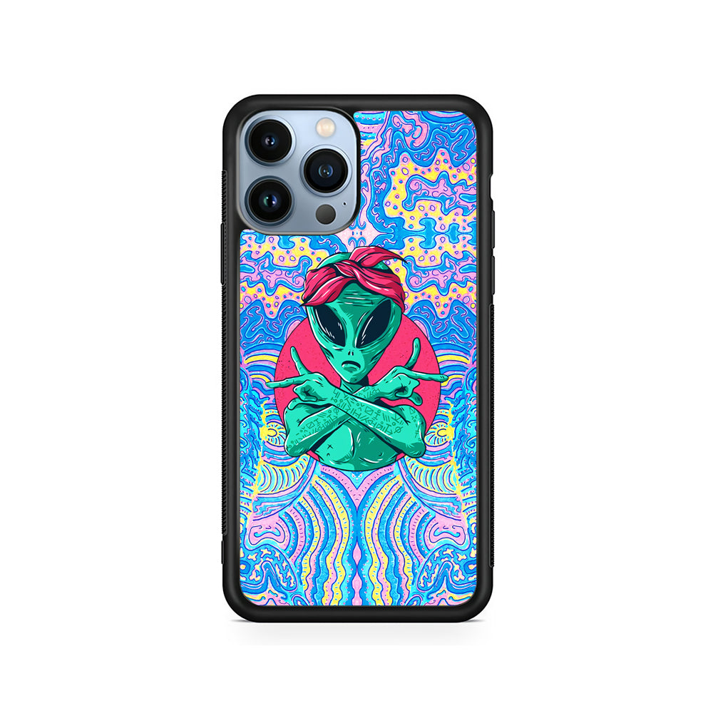 Alien Gangsta Rhythm iPhone 14 Pro Max Case