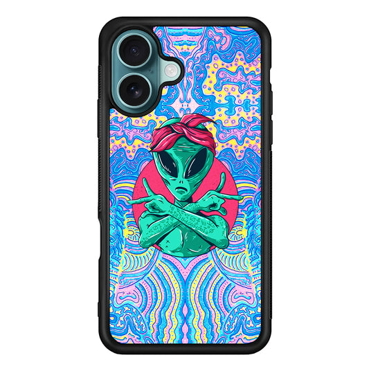 Alien Gangsta Rhythm iPhone 16 Plus Case