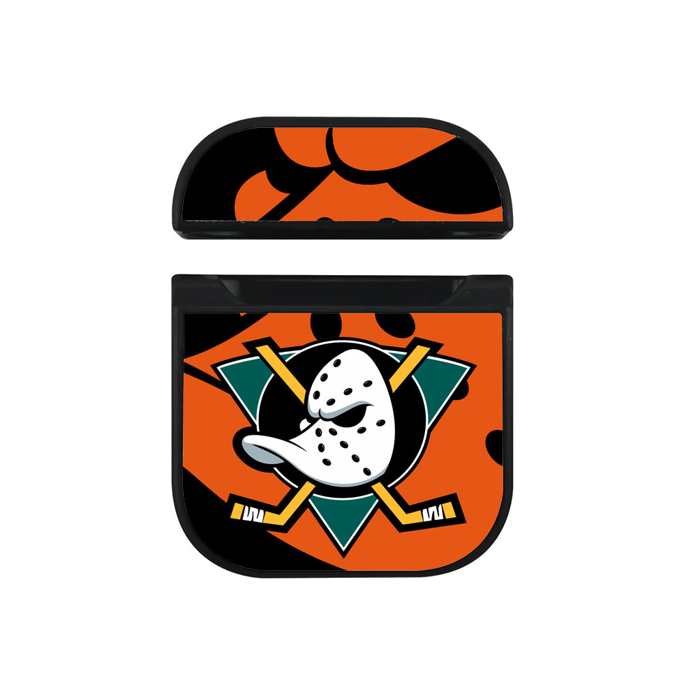 Anaheim Ducks NHL Team Apple Airpods Case Black
