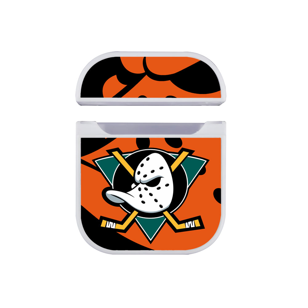 Anaheim Ducks NHL Team Apple Airpods Case White