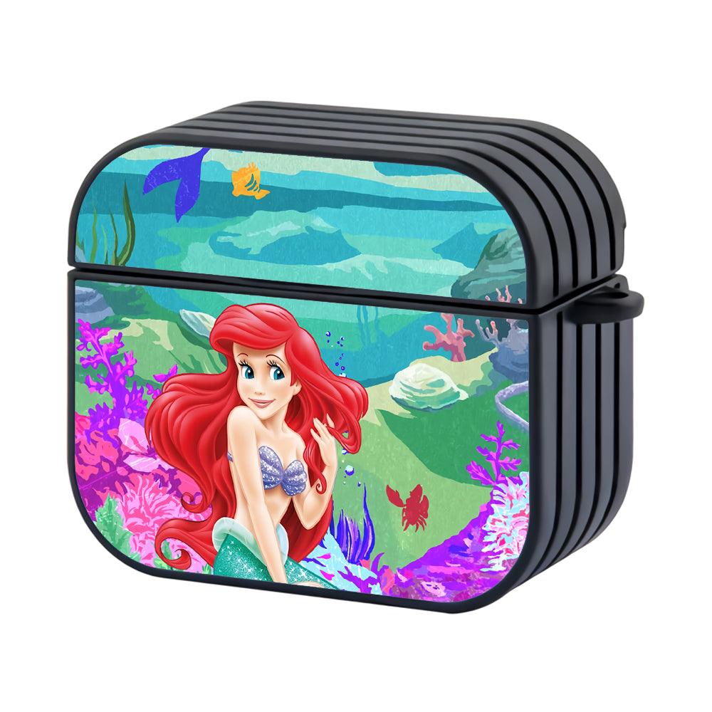 Ariel Mermaid Smile from The Princess Apple Airpods 4 Case Black