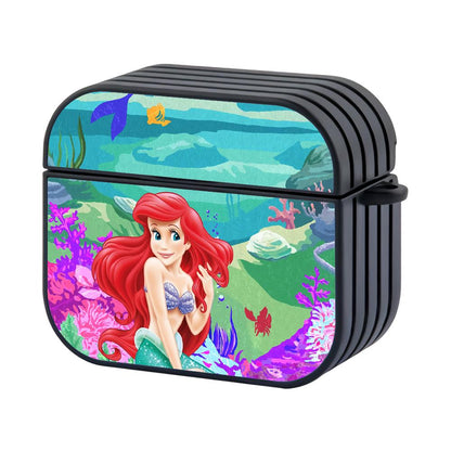 Ariel Mermaid Smile from The Princess Apple Airpods 4 Case Black
