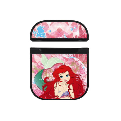 Ariel Mermaid The Red Beauty Hair Apple Airpods Case Black