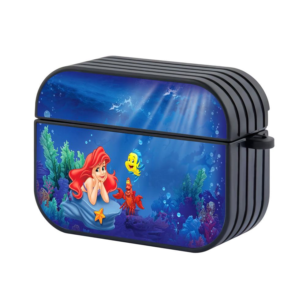 Ariel The Princess Mermaid Story from The Deep Sea Apple Airpods Pro 3 Case-Black-Carneyforia