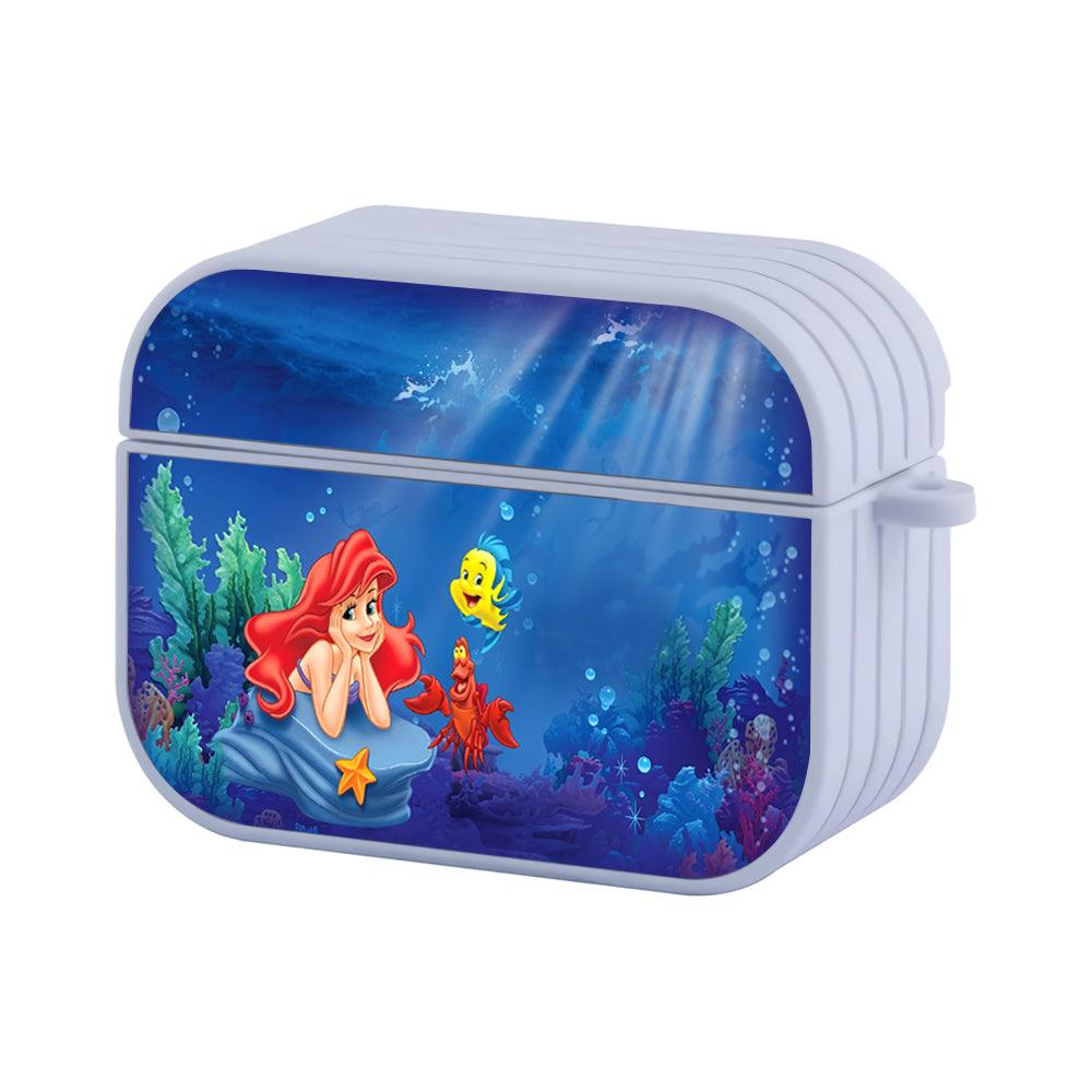Ariel The Princess Mermaid Story from The Deep Sea Apple Airpods Pro 3 Case-White-Carneyforia