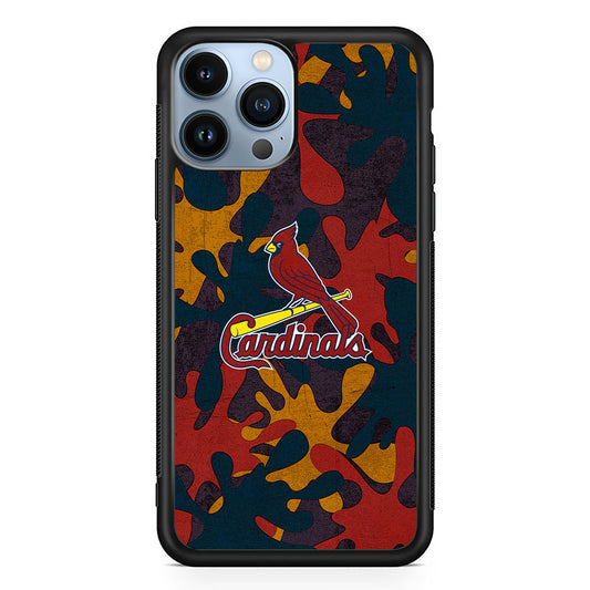 Arizona Cardinals Camo and Emblem iPhone 15 Pro Case - Carneyforia