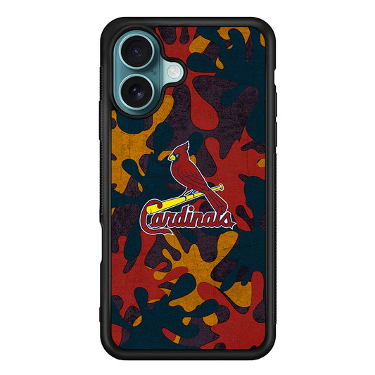 Arizona Cardinals Camo and Emblem iPhone 16 Plus Case