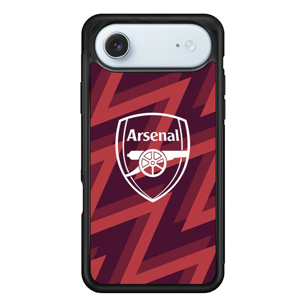 Arsenal Emblem Jersey Pattern iPhone 17 Air Case