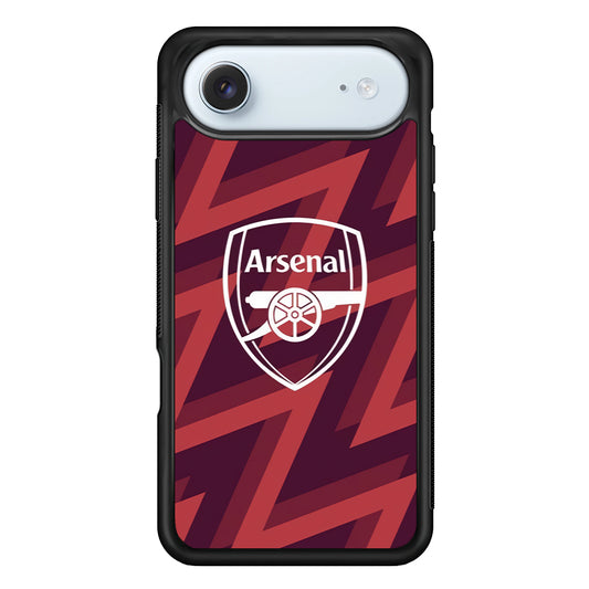 Arsenal Emblem Jersey Pattern iPhone 17 Air Case