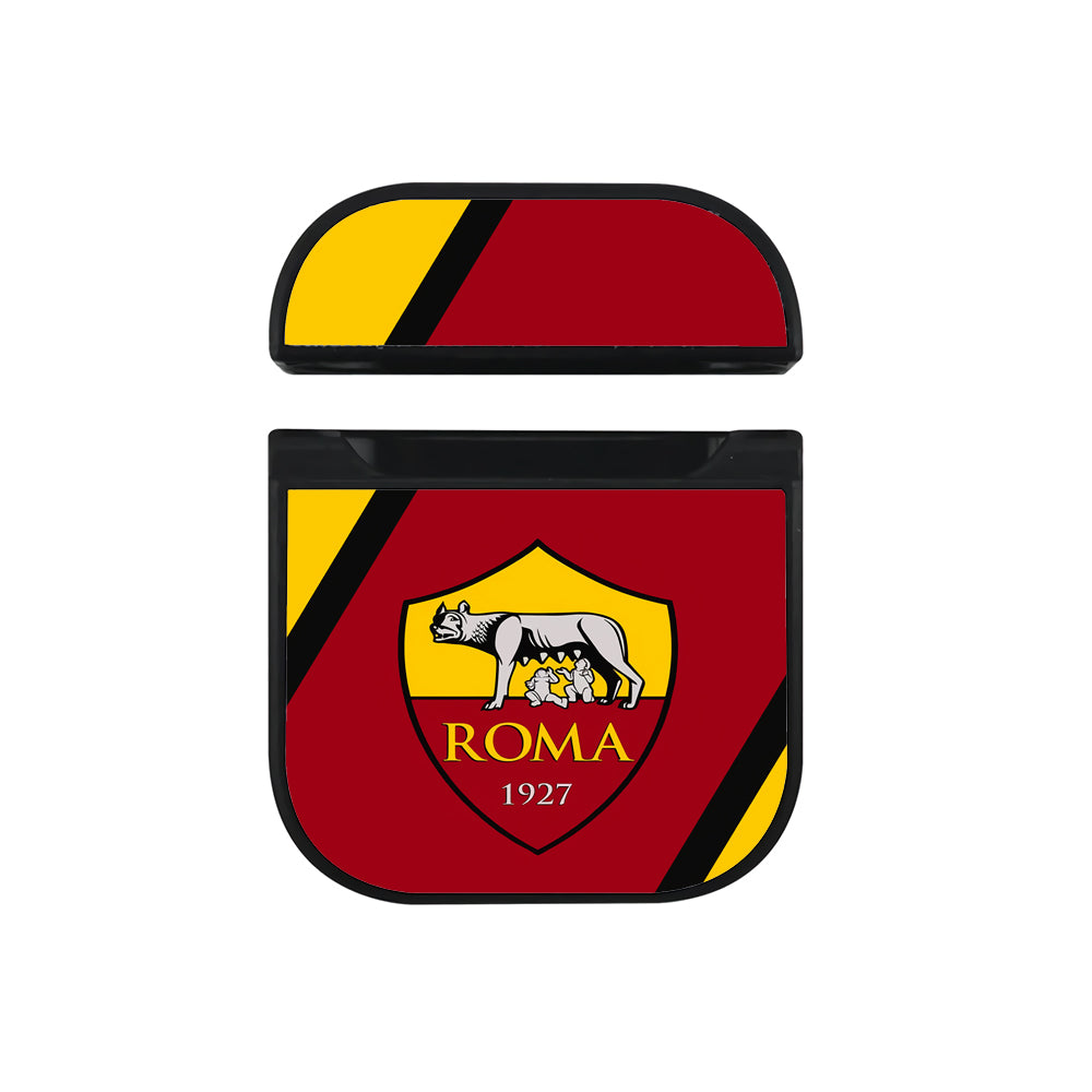 As Roma Serie A Apple Airpods Case Black