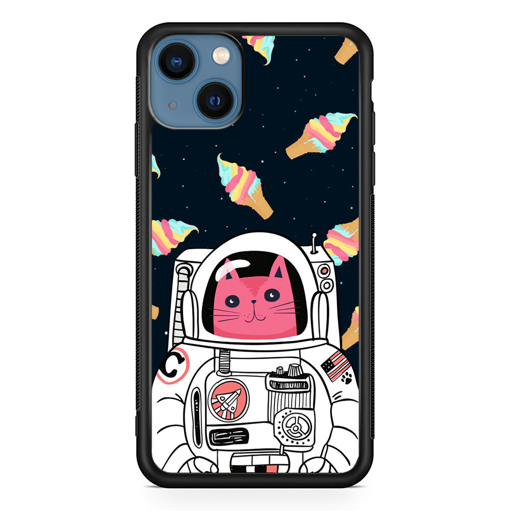 Astrocat in Planet of Ice Cream iPhone 15 Plus Case - Carneyforia