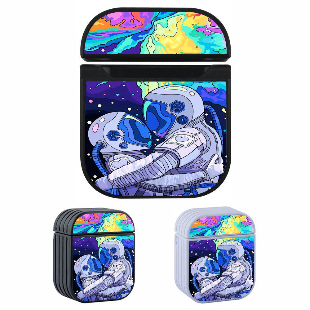 Astronaut Art of Couple Apple Airpods Case