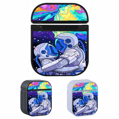Astronaut Art of Couple Apple Airpods Case