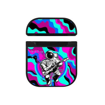 Astronauts Space Sound Apple Airpods Case Black