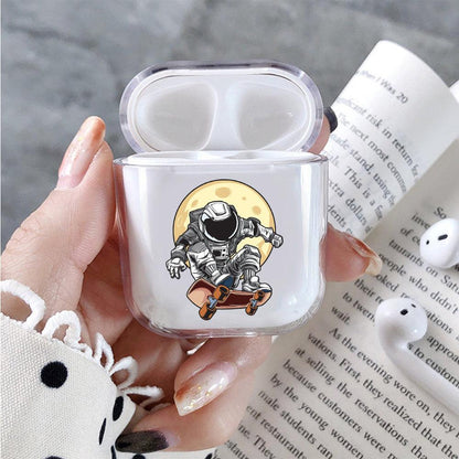 Astronauts Skater Apple Airpods Clear Case