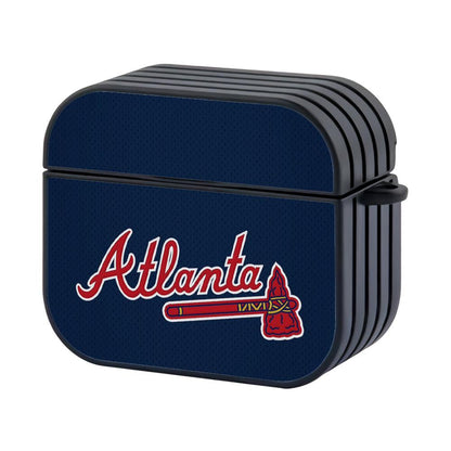 Atlanta Braves MLB Deep Blue Jersey Apple Airpods 4 Case Black