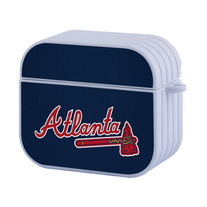 Atlanta Braves MLB Deep Blue Jersey Apple Airpods 4 Case White